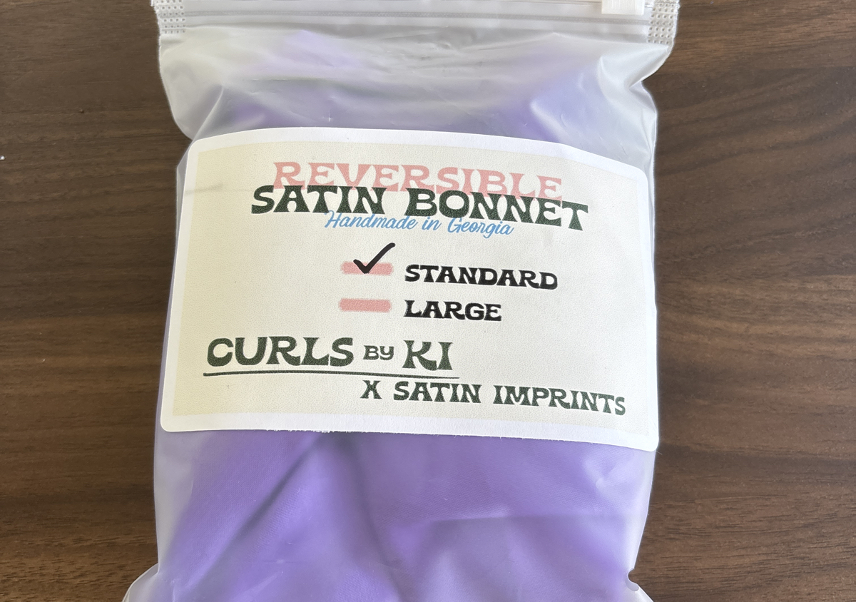 Purple Satin Bonnet - Standard