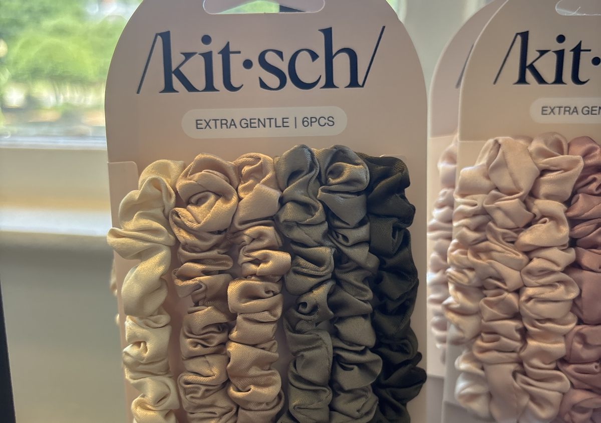 Petite Satin Scrunchies - Eucalyptus