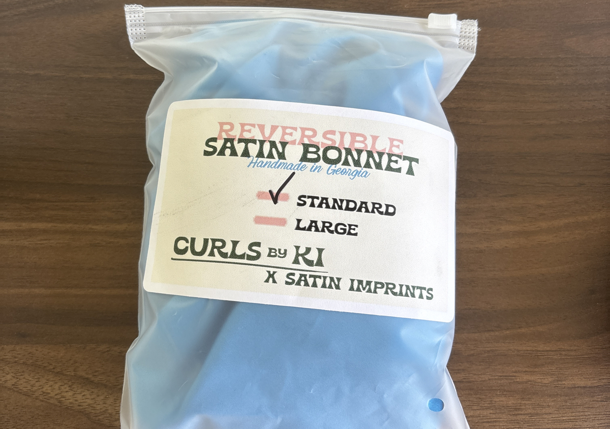 Blue Satin Bonnet - Standard