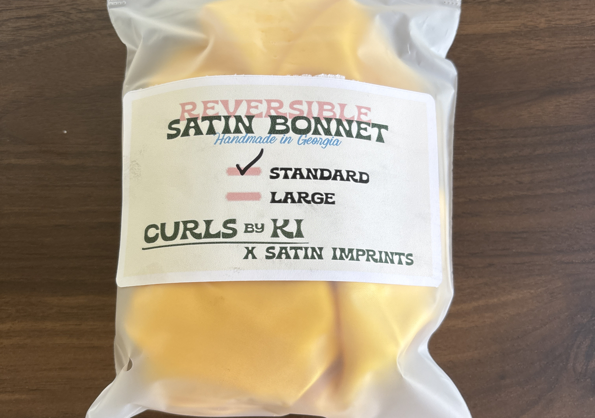 Yellow Satin Bonnet - Standard