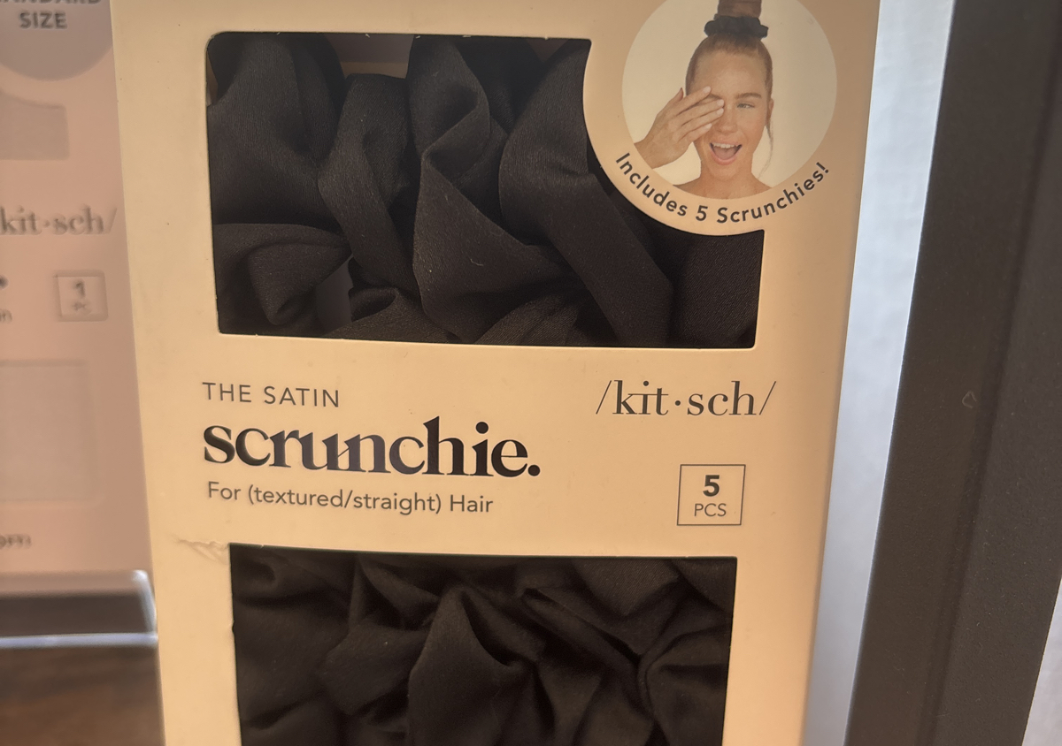 Black Satin Sleep Scrunchies