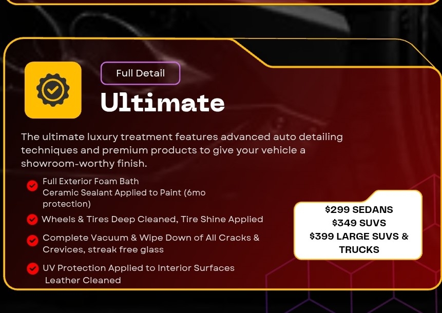 Ultimate Package SUV's