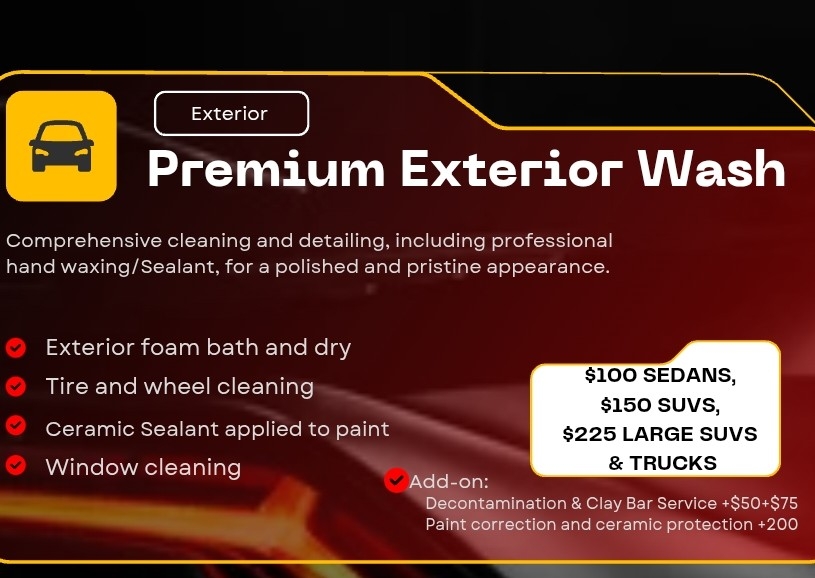 Premium Exterior Wash SUV's