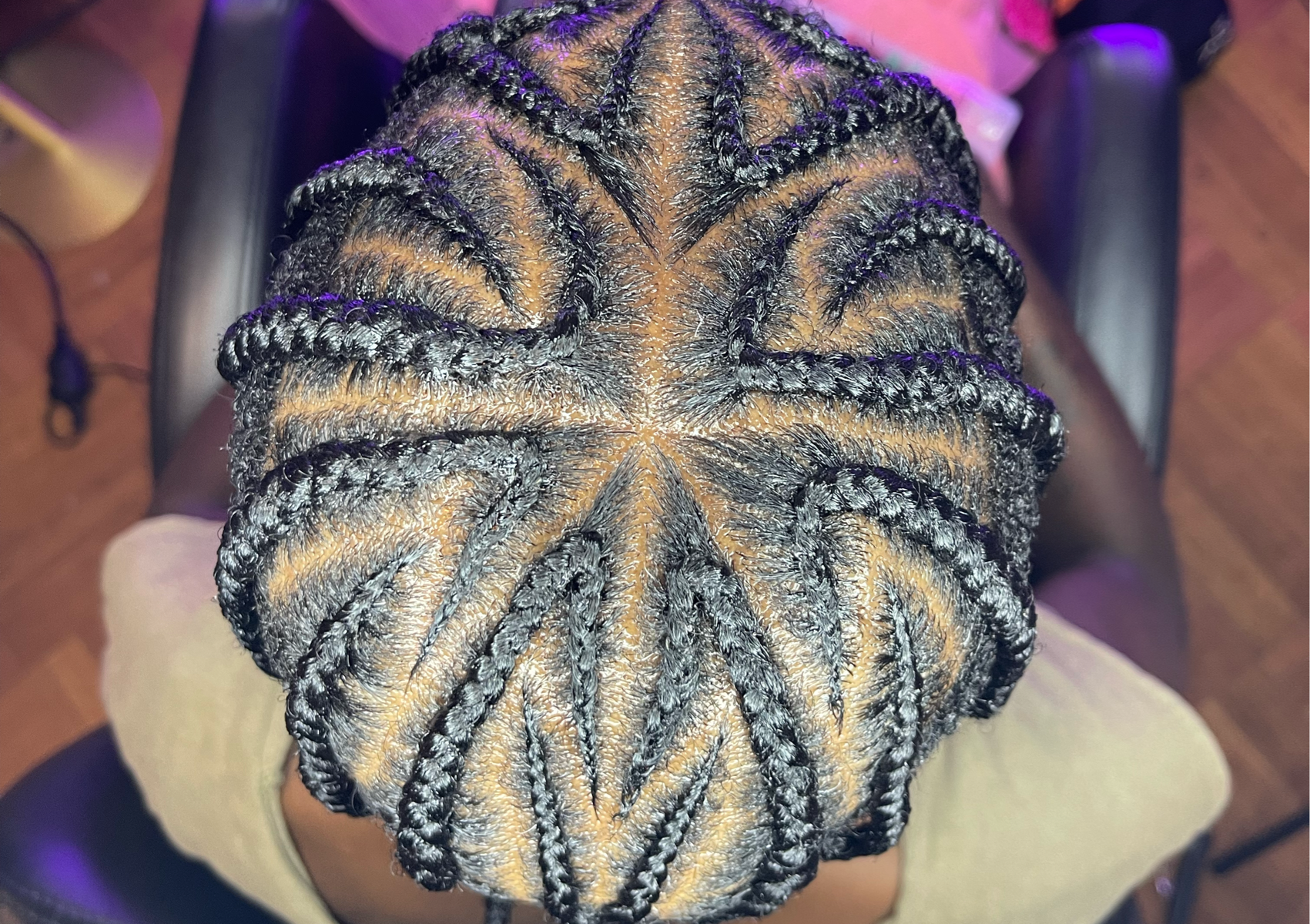CORNROWS  ( + 10 ROWS ) without extension and design 