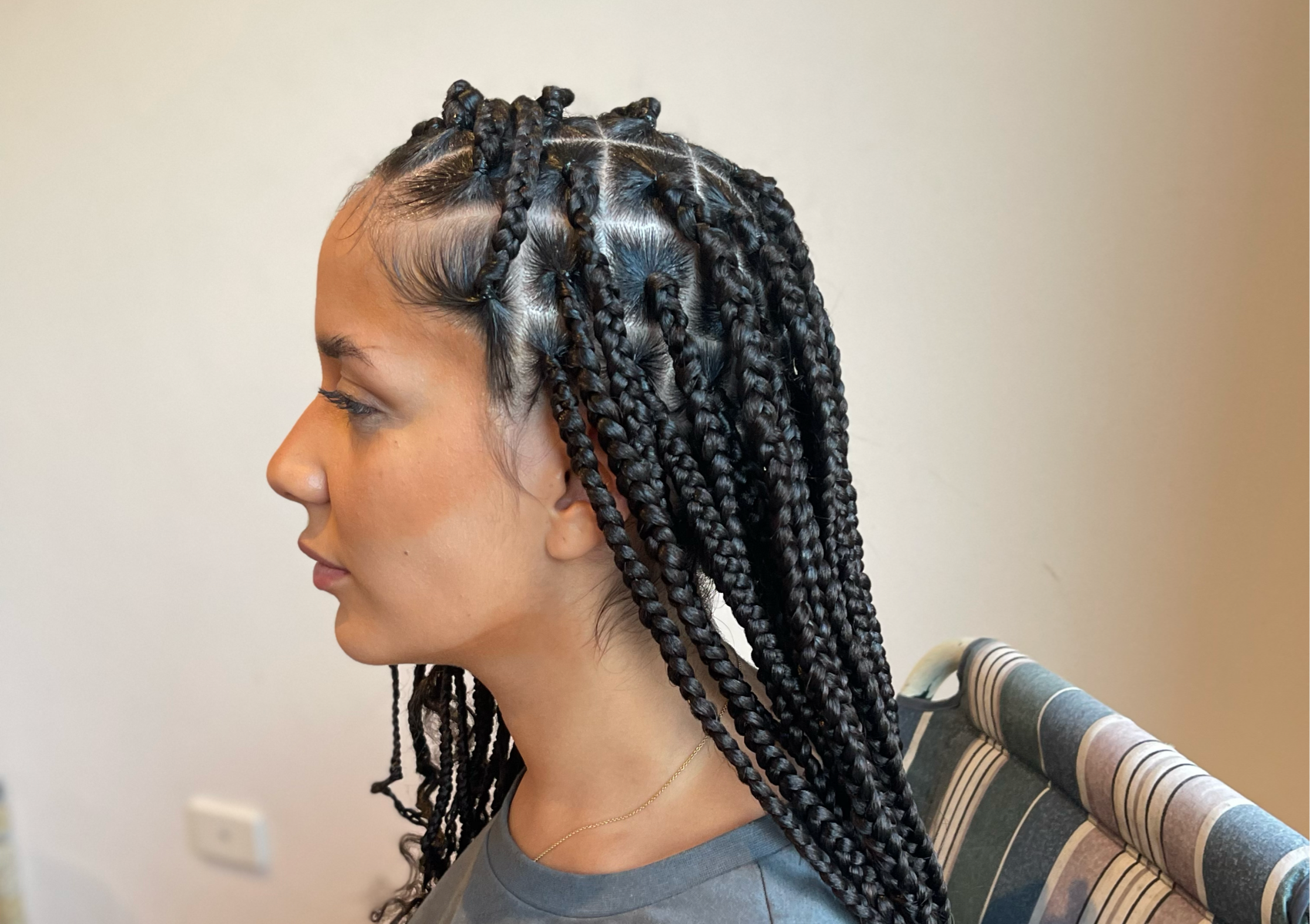 BOX BRAIDS - MEDIUM ( extensions NO PROVIDED  ) 