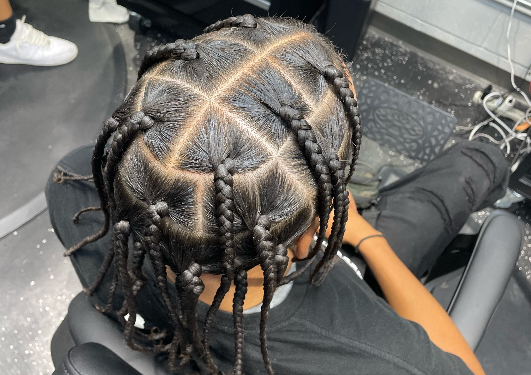 Large Natural Box Braids