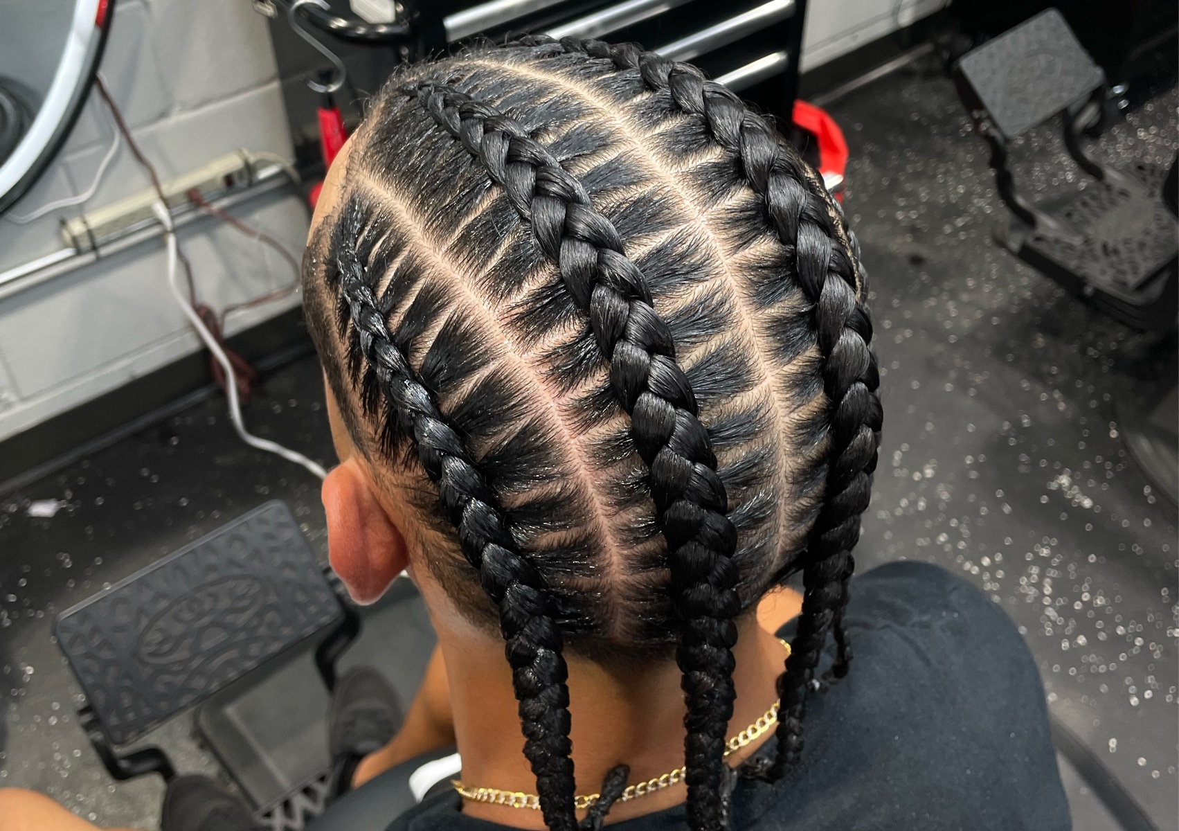 4 cornrows