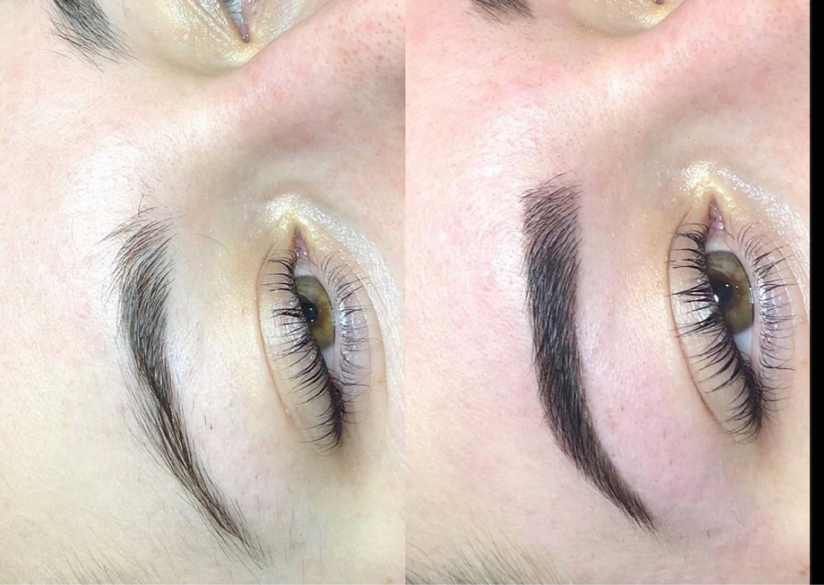 Brow wax with henna 