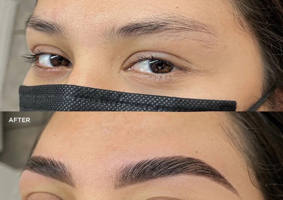 BROW LAMINATION WITH WAX AND TINT