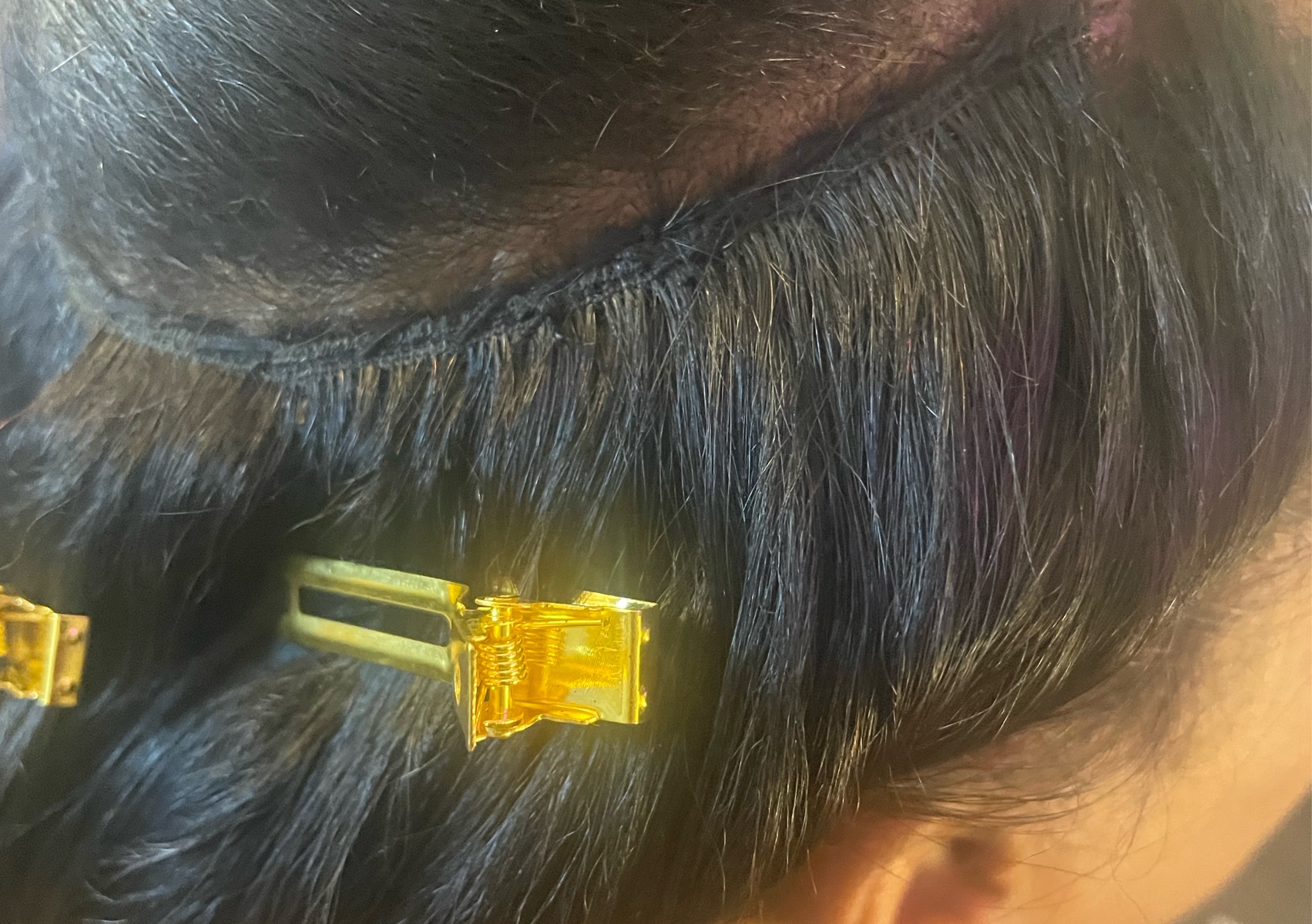 Invisible Bead Extension Hair & SilkPress💦✨💕