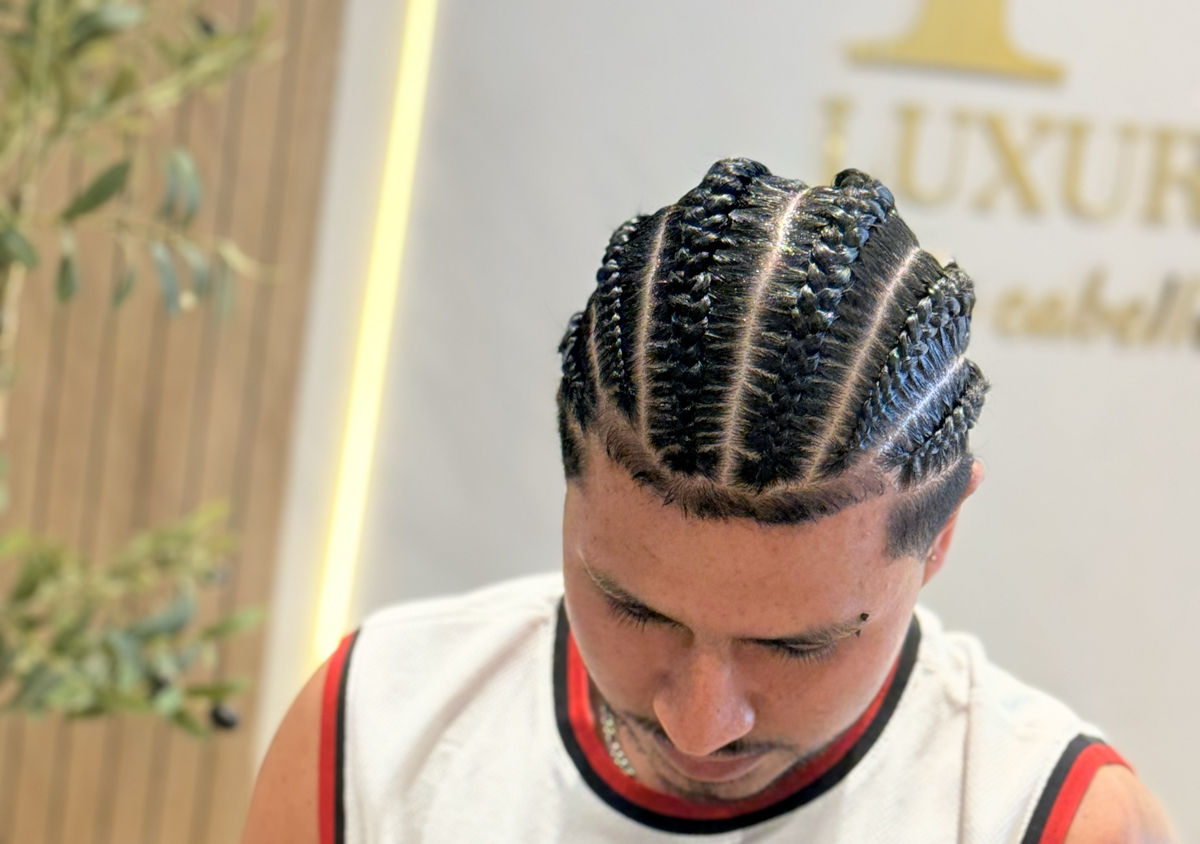 Six braids con cabello postizo 