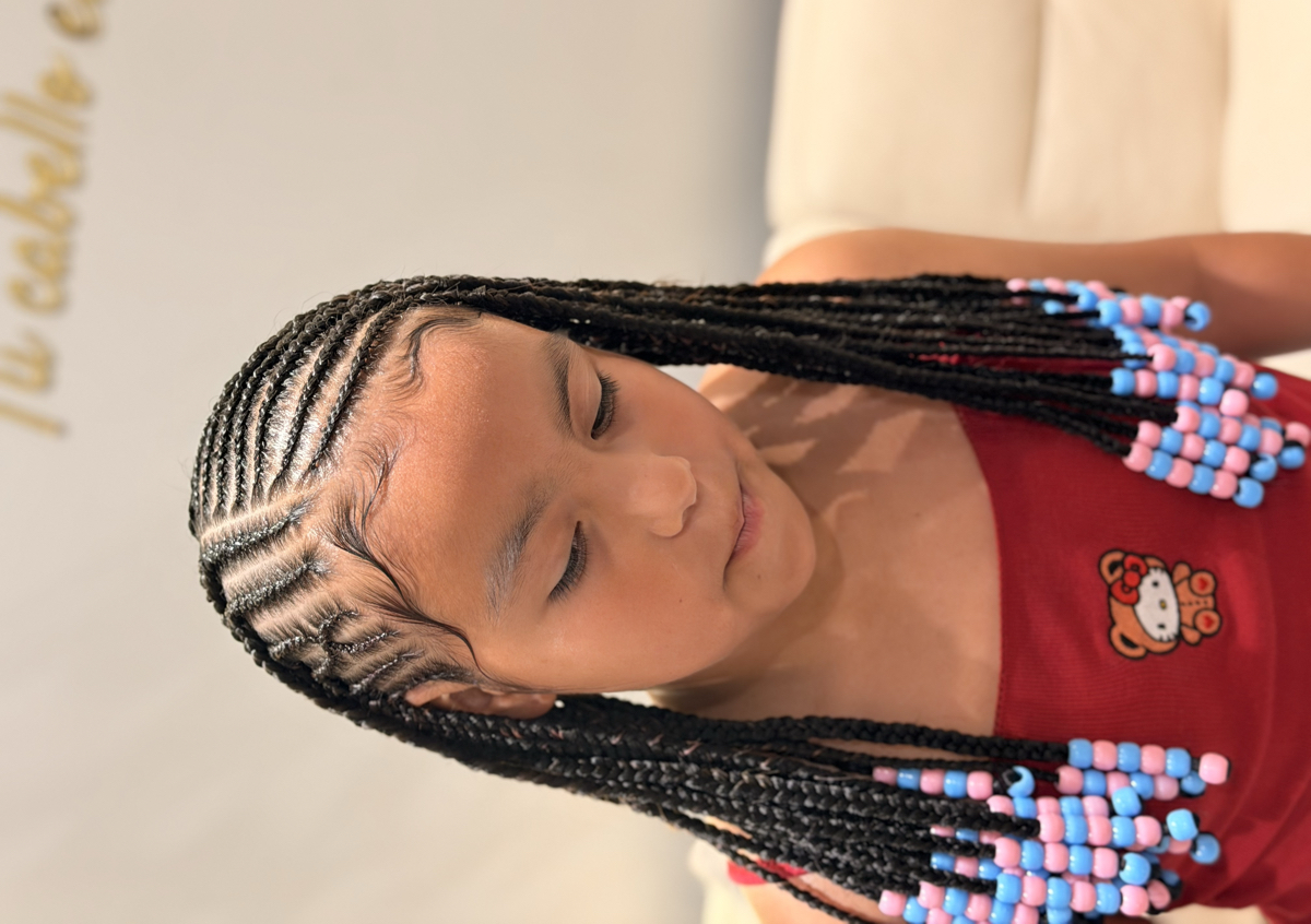 Trenzas fulani  para niñas