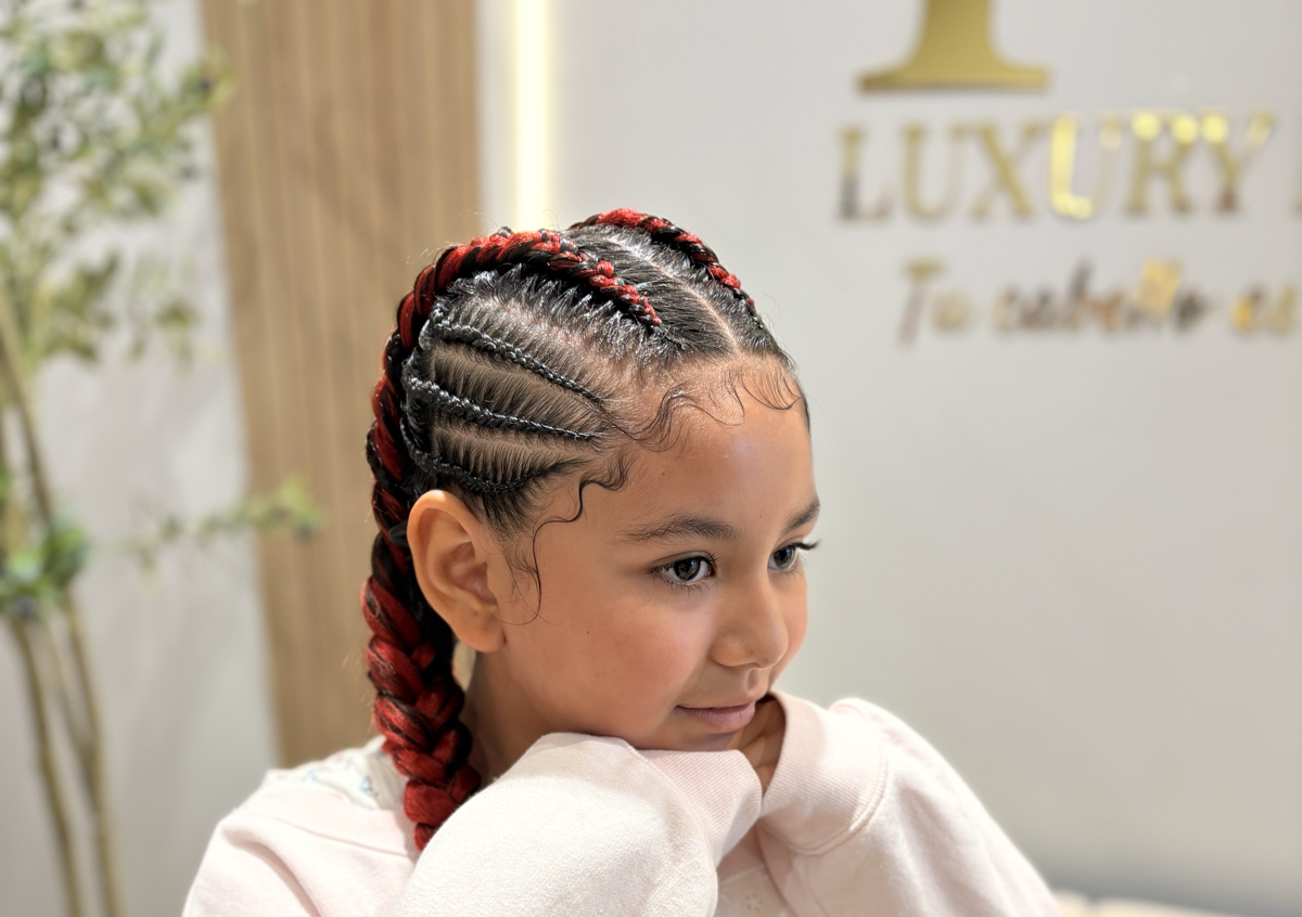 Boxeadores con trenzas a los lados