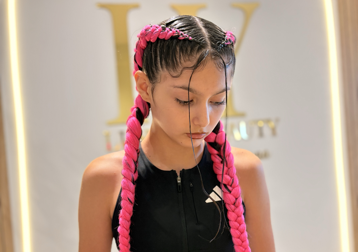 Boxeadoras con cabello postizo 