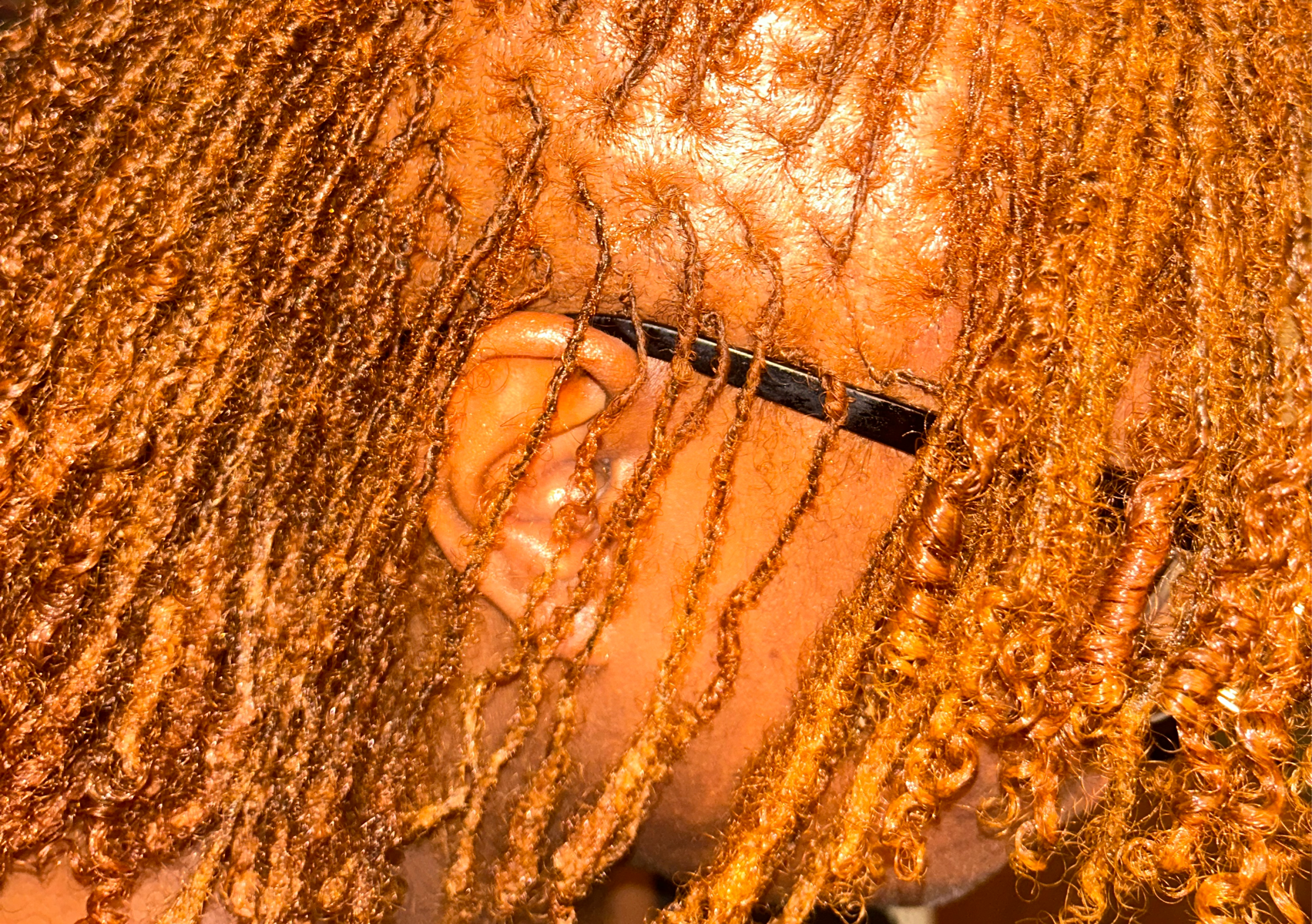 sister locs - Touchup