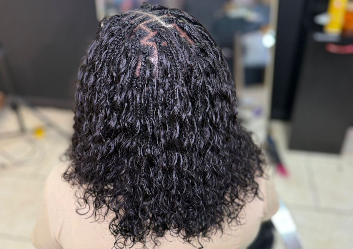 Knotless Bob boho