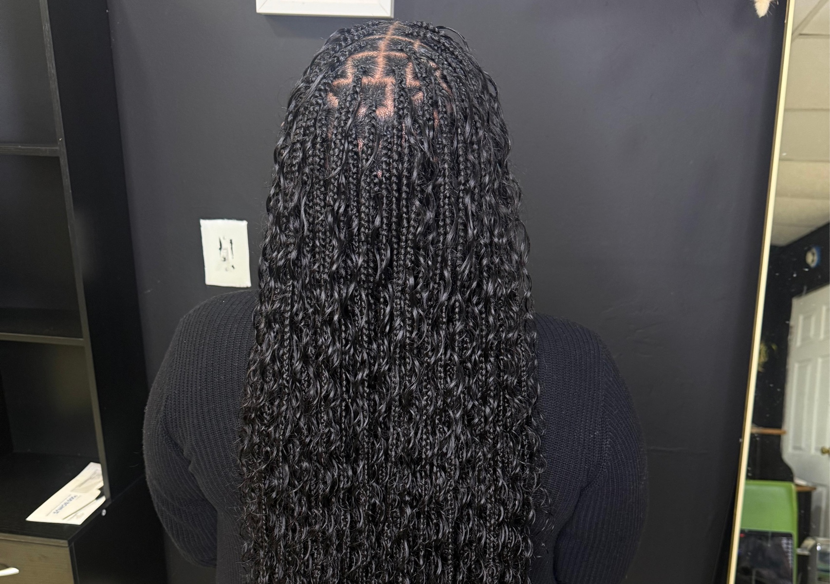 Knotless middle size Boho waist length 