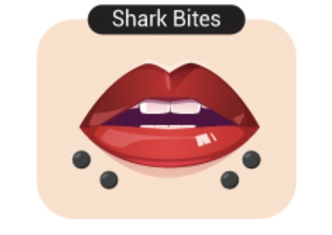 Shark Bites Lip Piercing