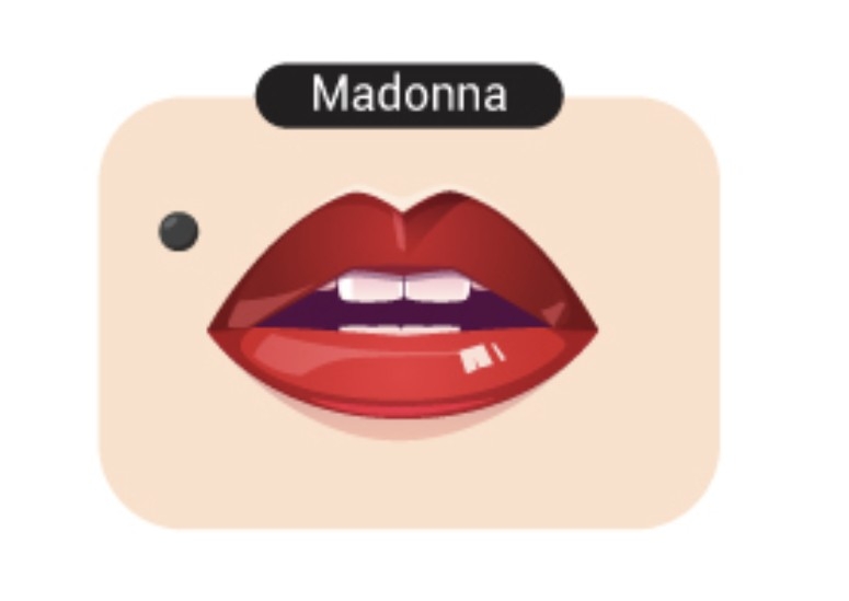 Madonna Lip Piercing