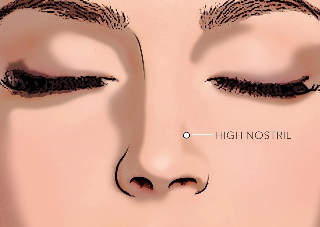  High Nostril Nose Piercing