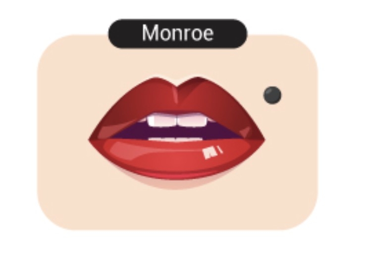  Monroe Lip Piercing
