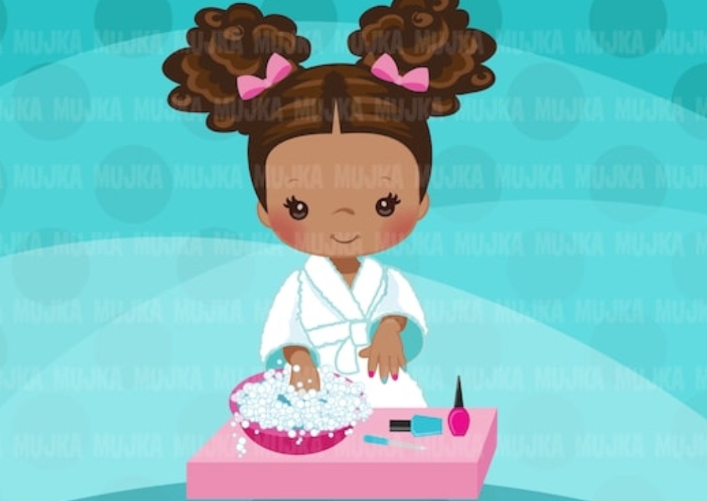 Bubble Bliss Mani🧚‍♀️( 10 years old & under)