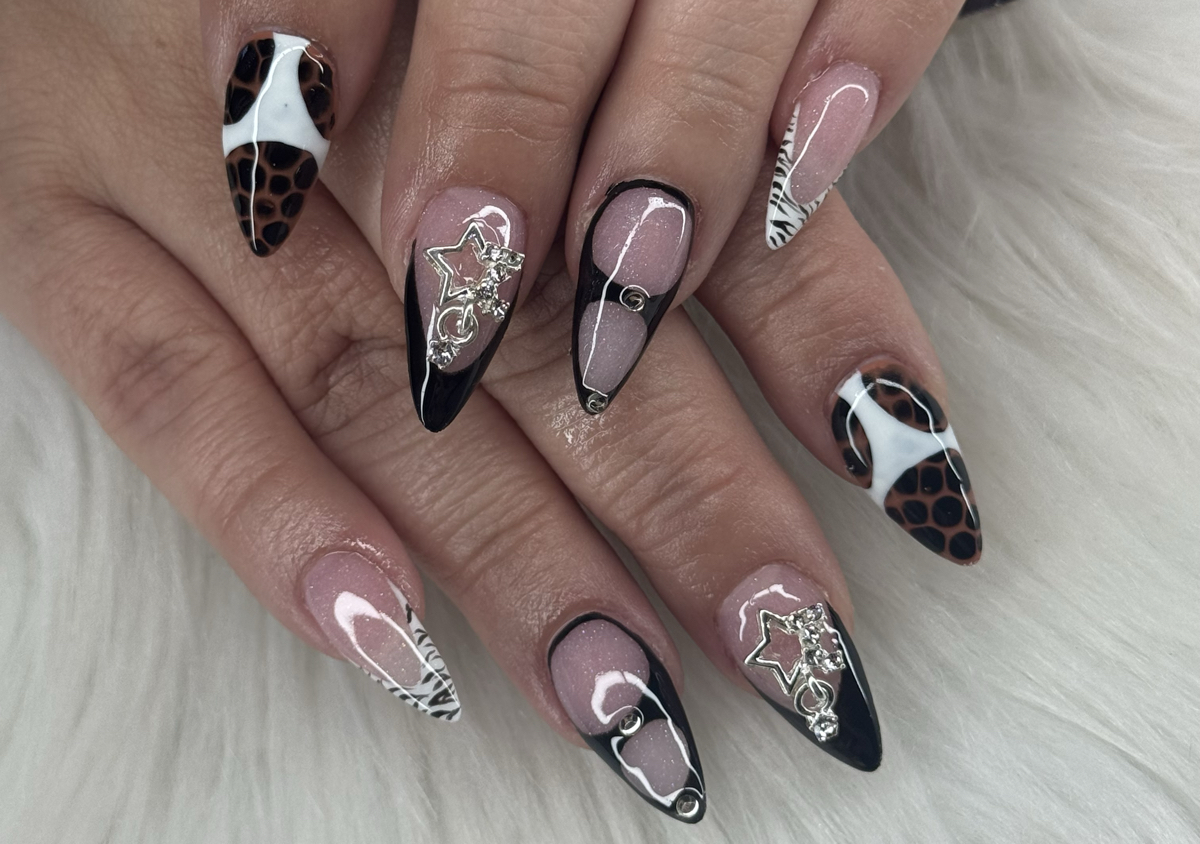 Long Acrylic Full set 4 - 5 magnets