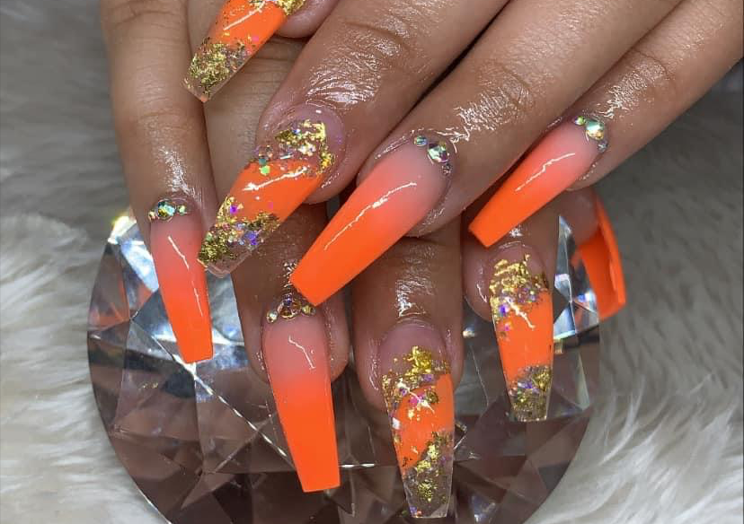 Full Set Acrylic Short Colored or Natural - Hands