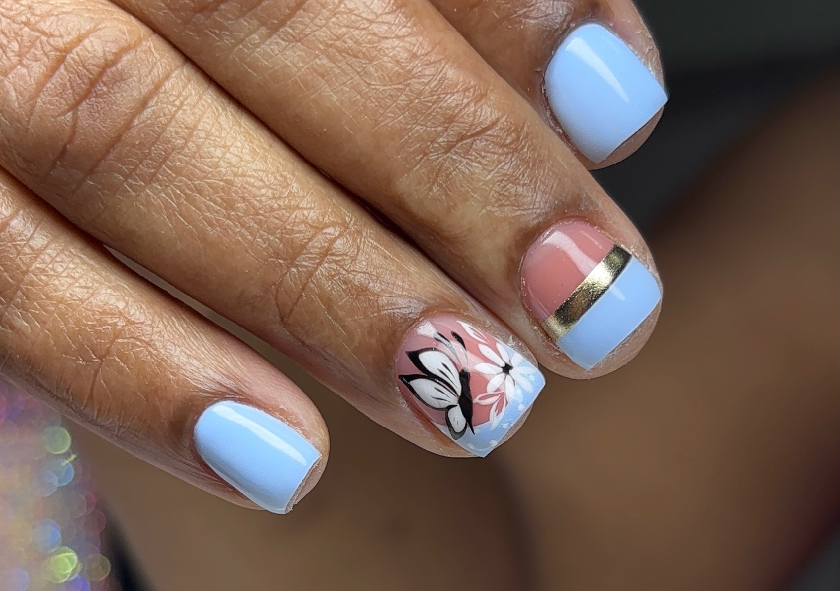 Gel Polish Hands & Toes Intricate Design