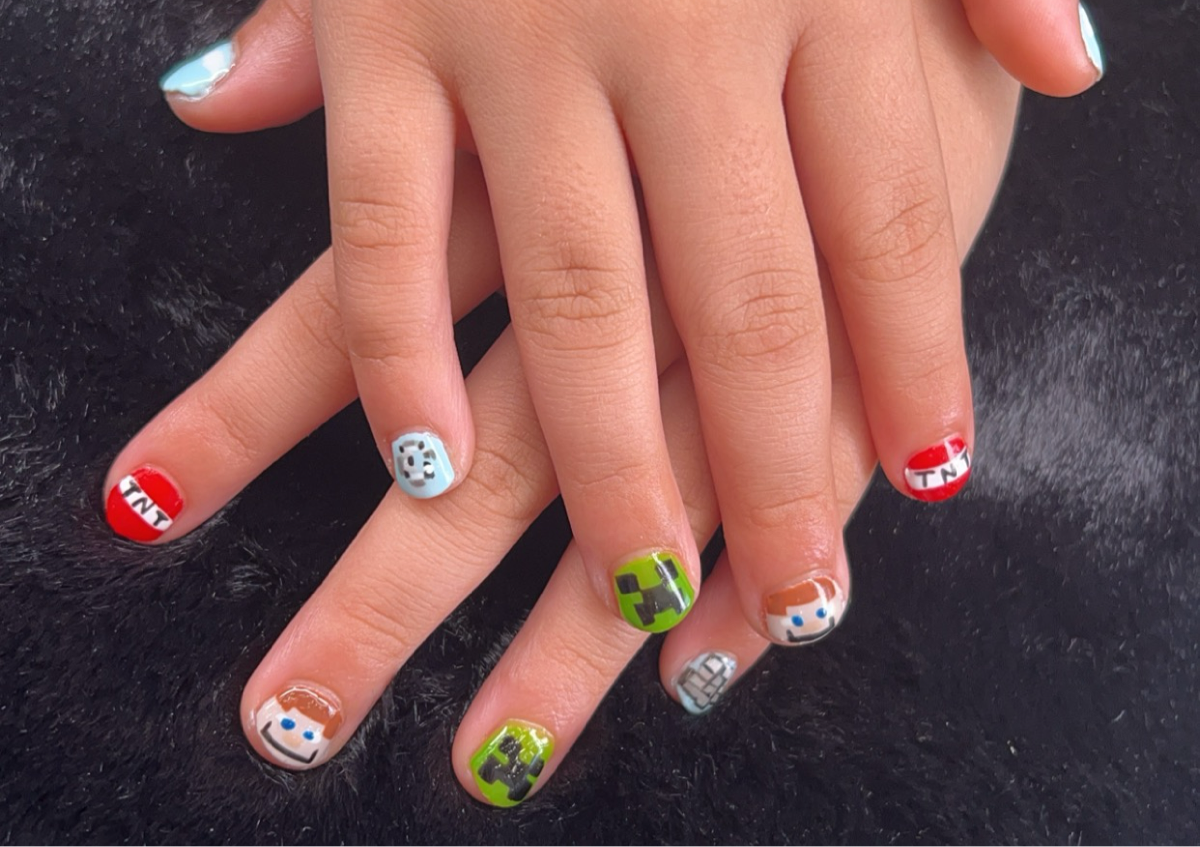 Kids gel manicure 
