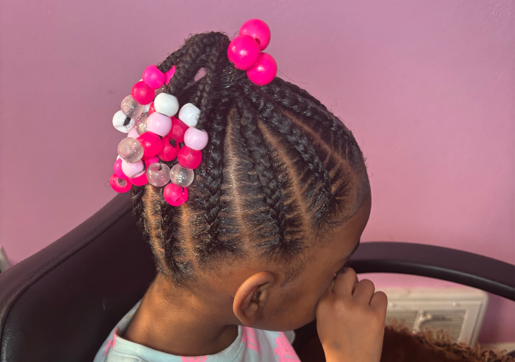Simple kids style no weave 