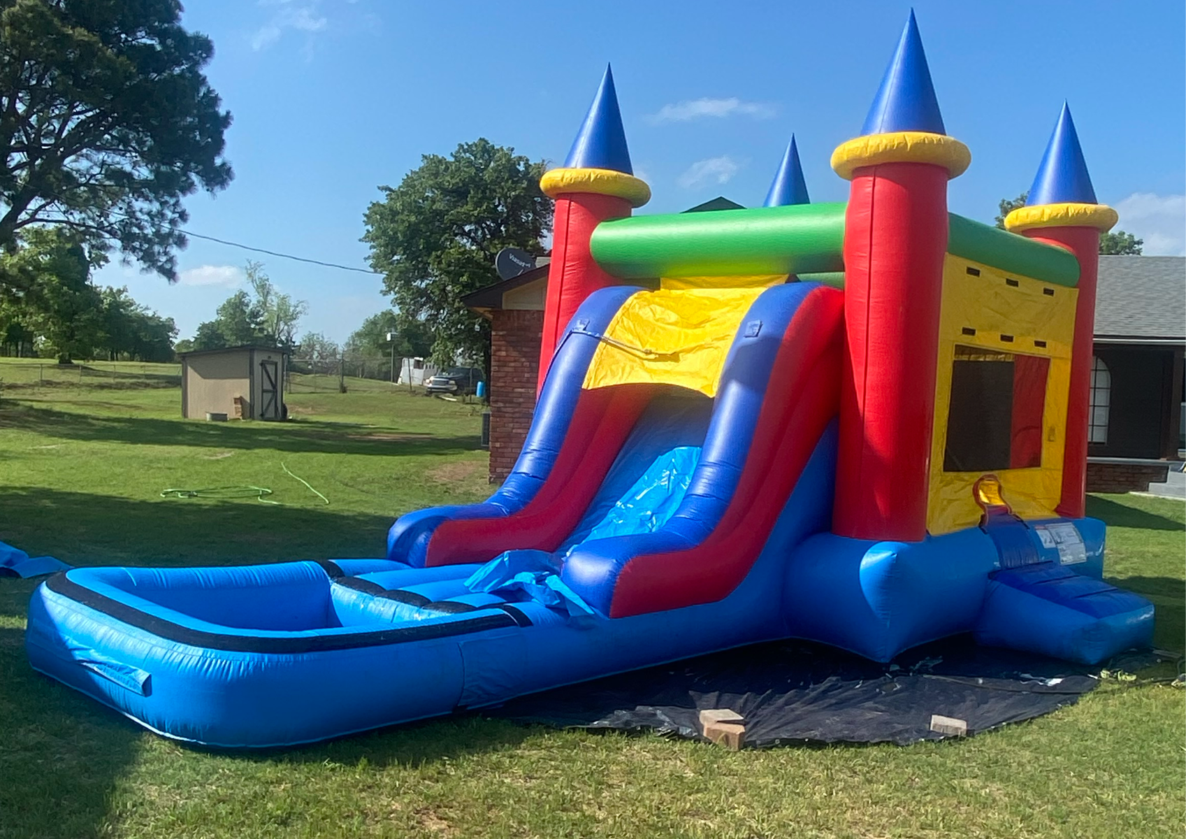 Combination Water Slide w/Pool