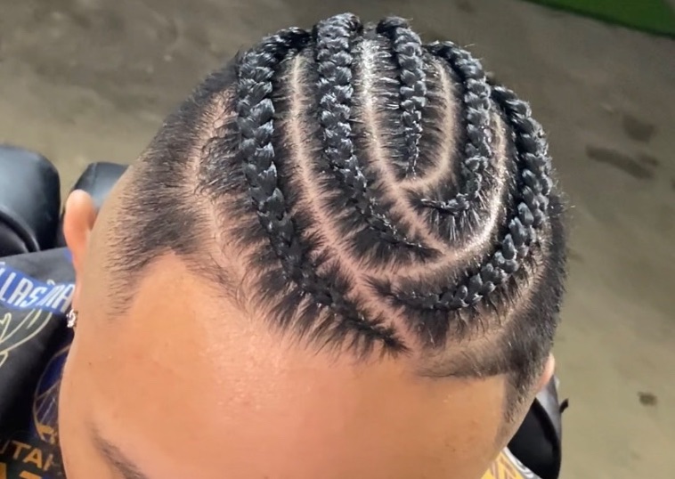 5-6 CORNROWS • Half hair