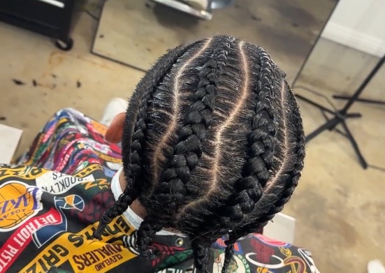3-4 CORNROWS • Full or 3/4 hair