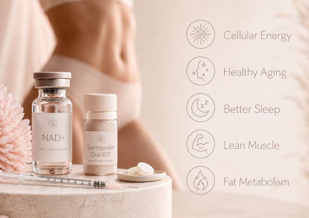 NAD+ & Sermorelin (Oral RDT) – Monthly Treatment