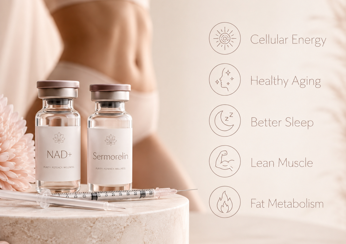 NAD+ & Sermorelin (Both SubQ) - Monthly Treatment