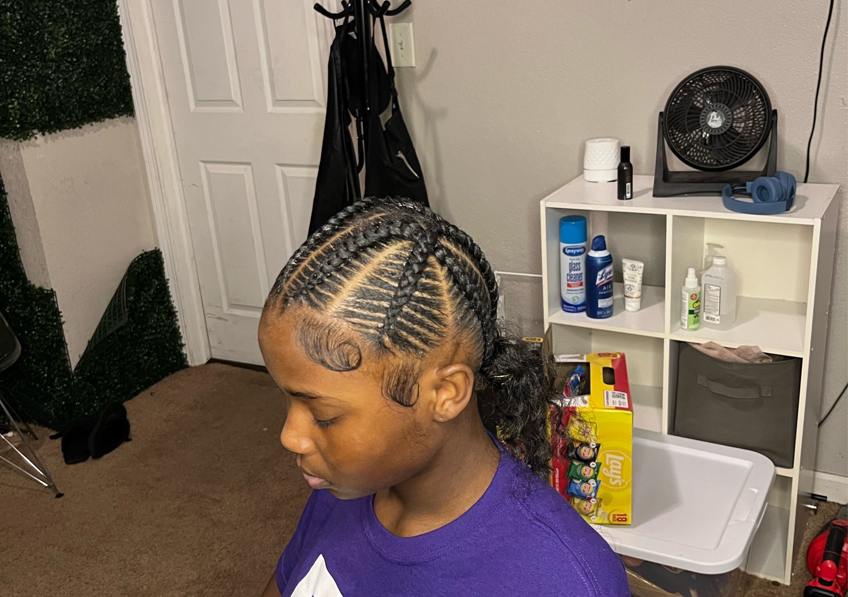 4 criss cross braids