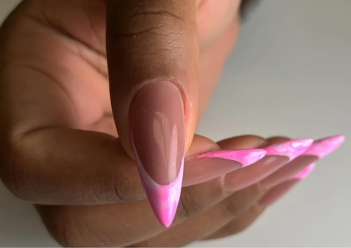 Gel nail extensions (X-long nails)