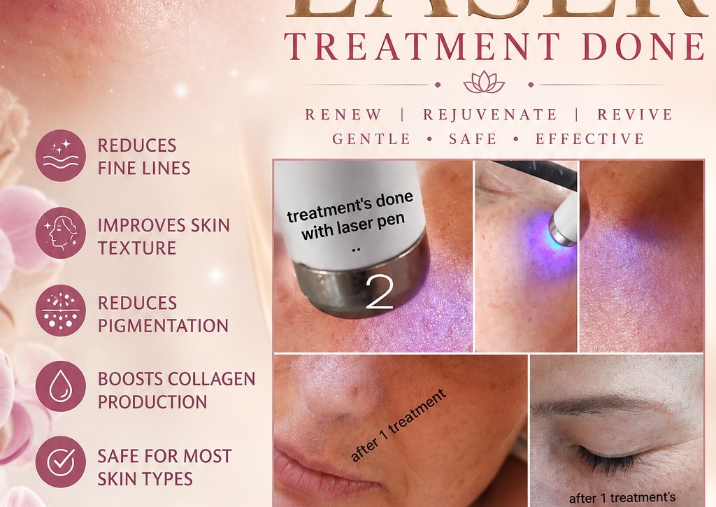 5 in 1 ems ref and light therapy treatment for acne scarring and pigmentation and fine lines. (4/4)