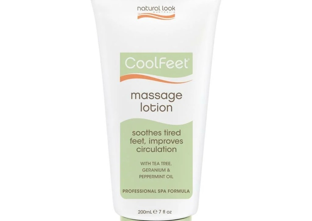Cool feet massage lotion