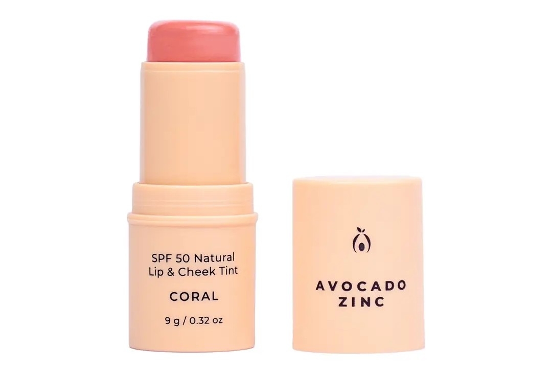 Avocado lip and cheek tint coral