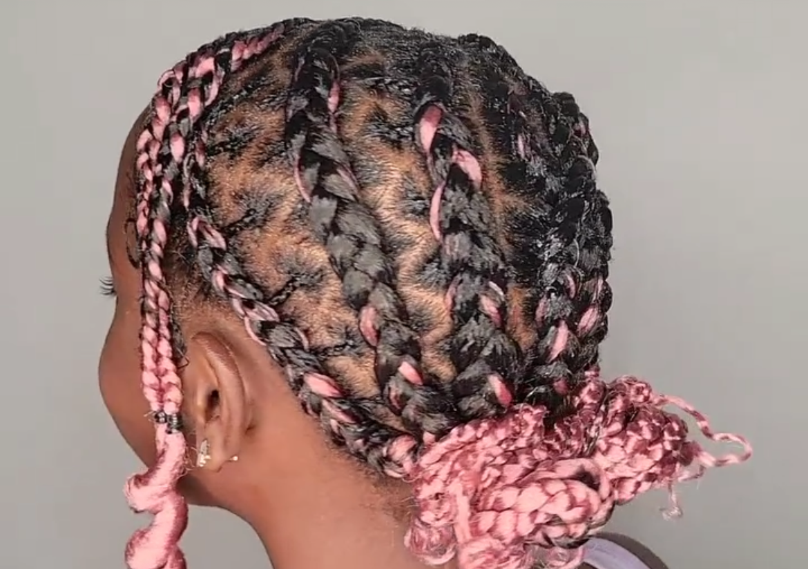 Kids Custom cornrow Braid Style  