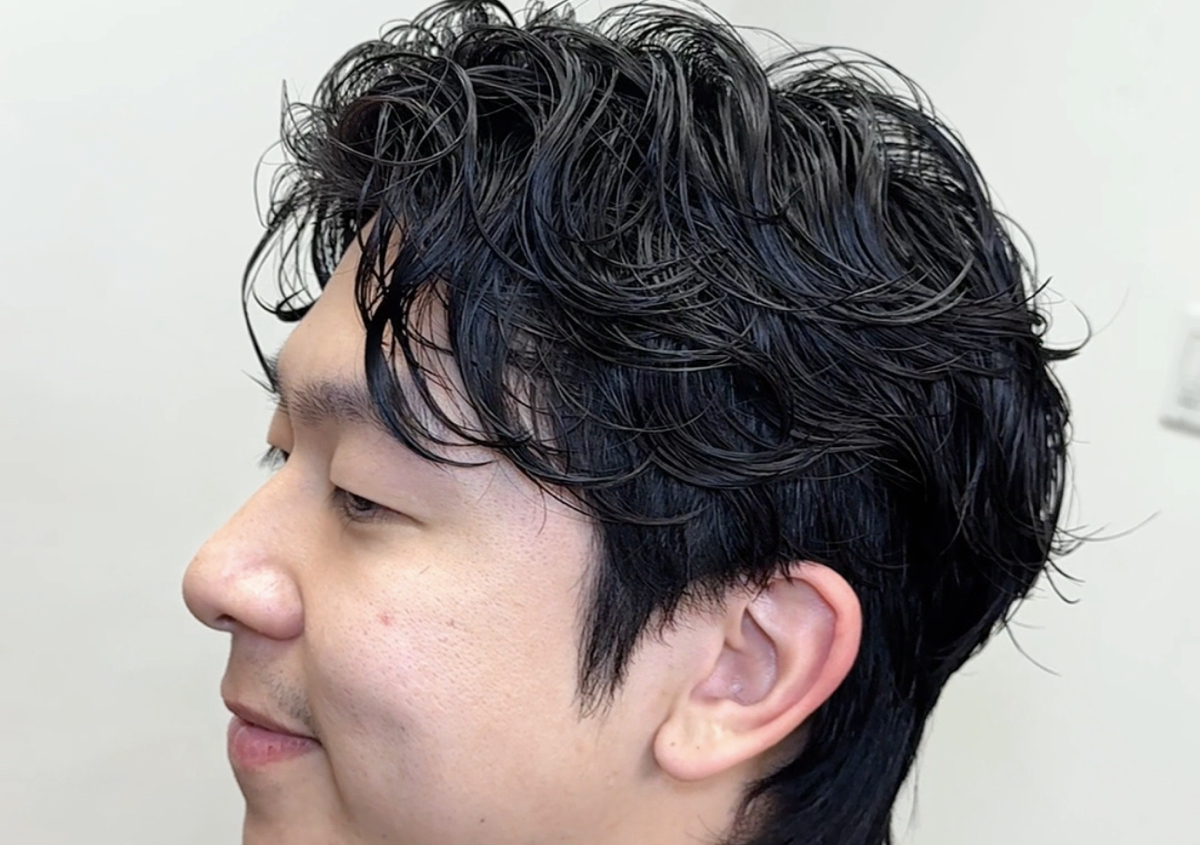 Men’s Perm +haircut