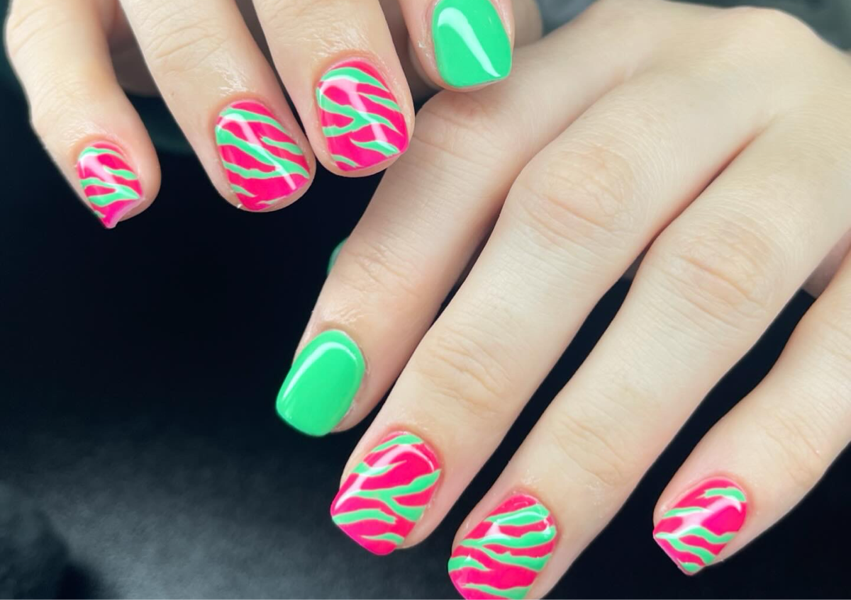 Acrylic overlay (no extension) with design