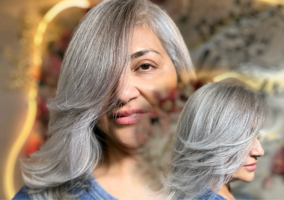 Gray Hair Transition