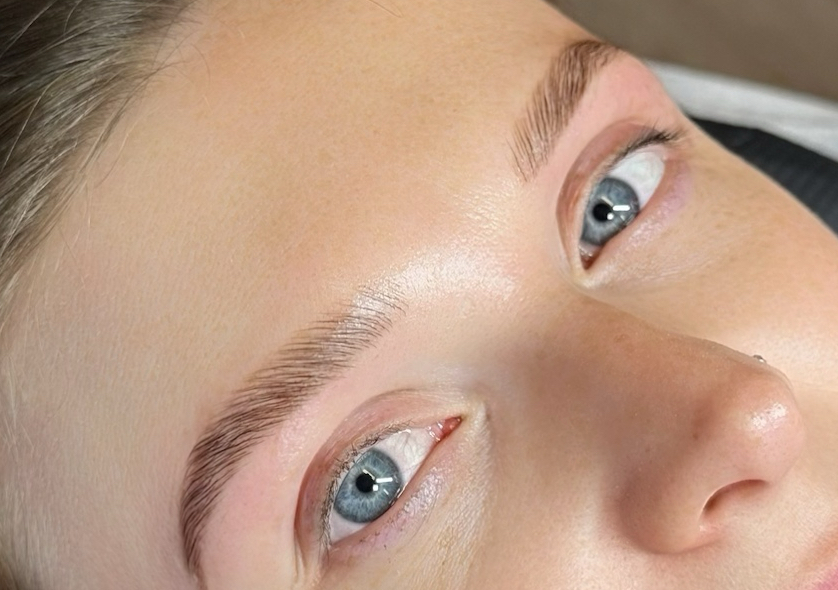 Brow Lamination with Hybrid Brows 