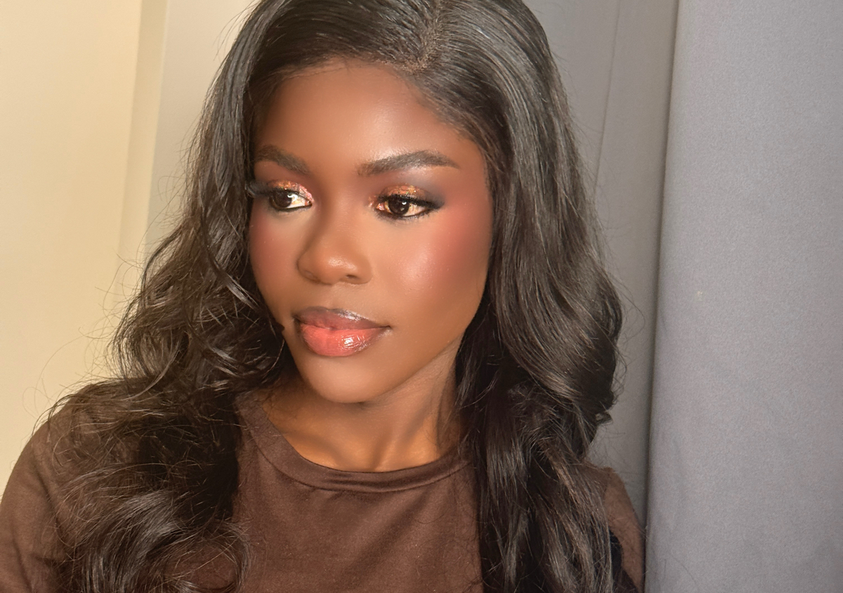 Hair curling and makeup