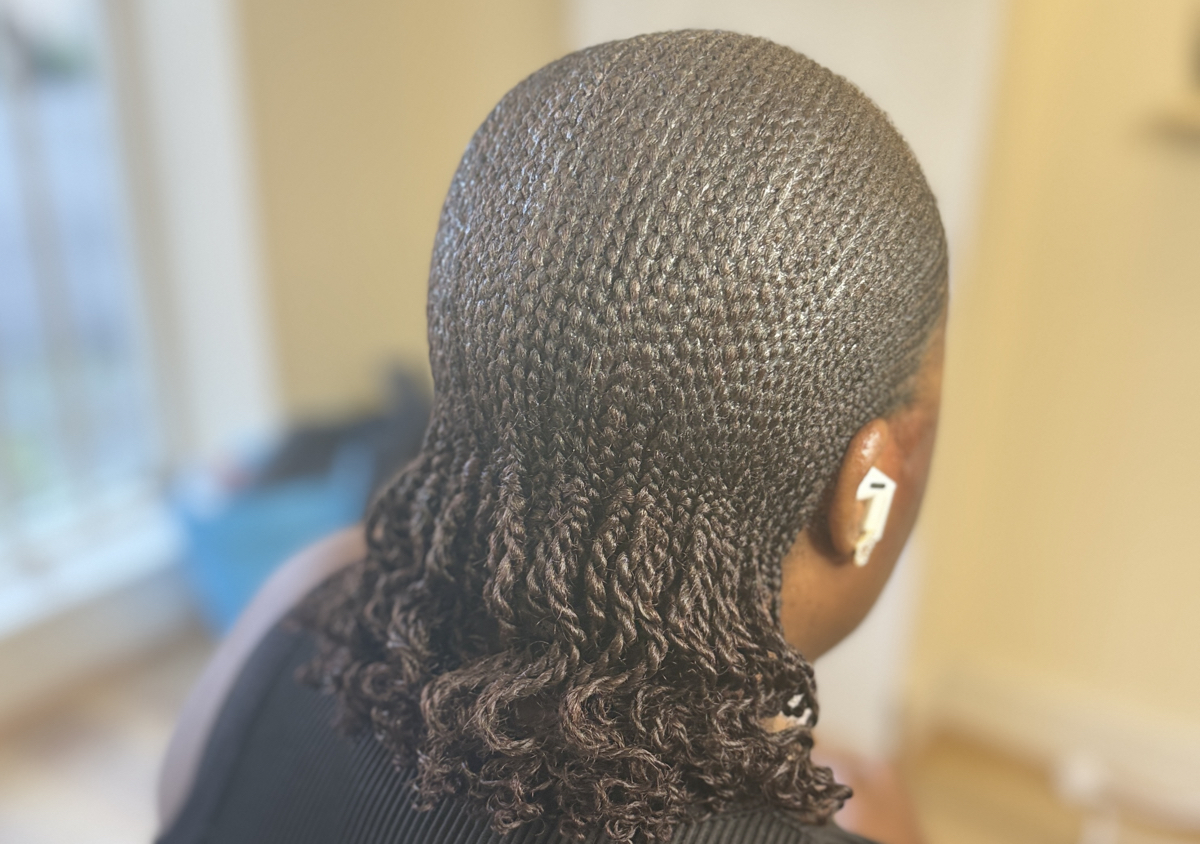 Tiny cornrows