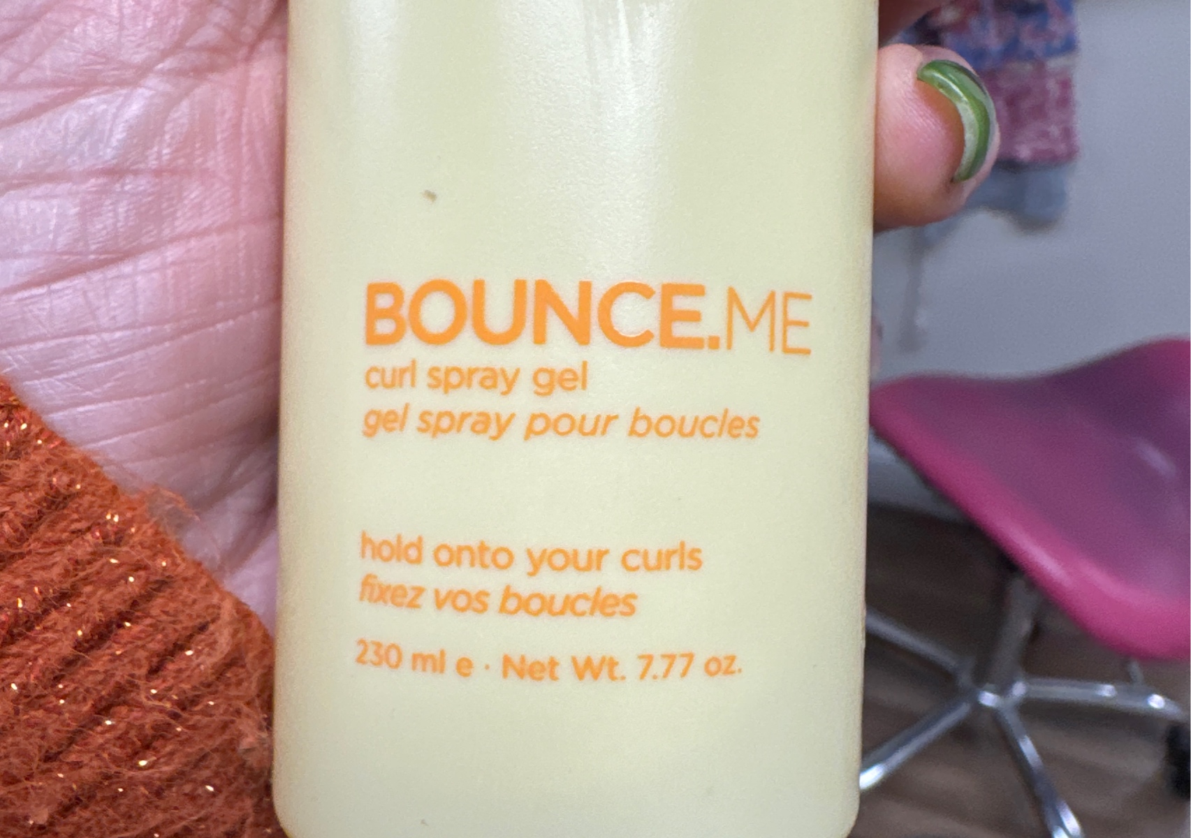 Bounce me spray gel