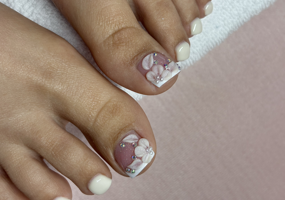 Pedicure spa + Acrylic Full Toes